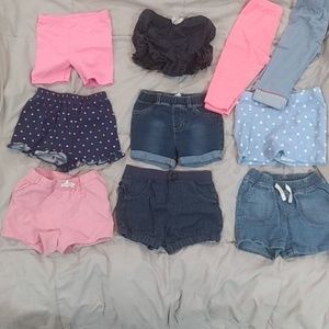 Bundle of 10 girls bottoms 24 months